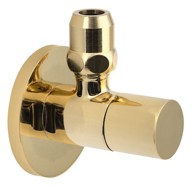 SAPHO Kutni ventil kompaktni okrugli 1/2"x3/8", zlatna